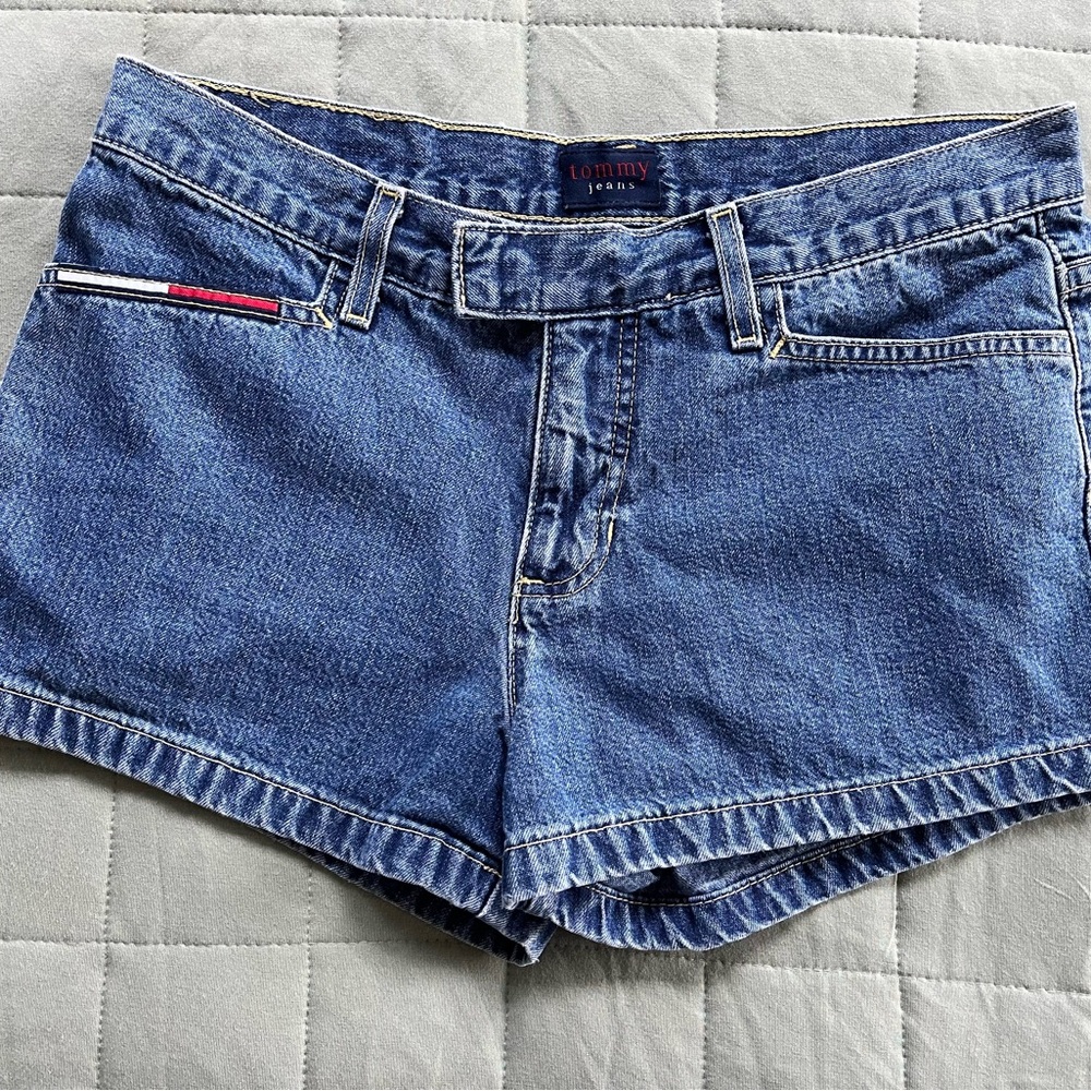 Vintage 90’s Tommy Hilfiger Blue Denim Jean Shorts Women’s Juniors Size 7